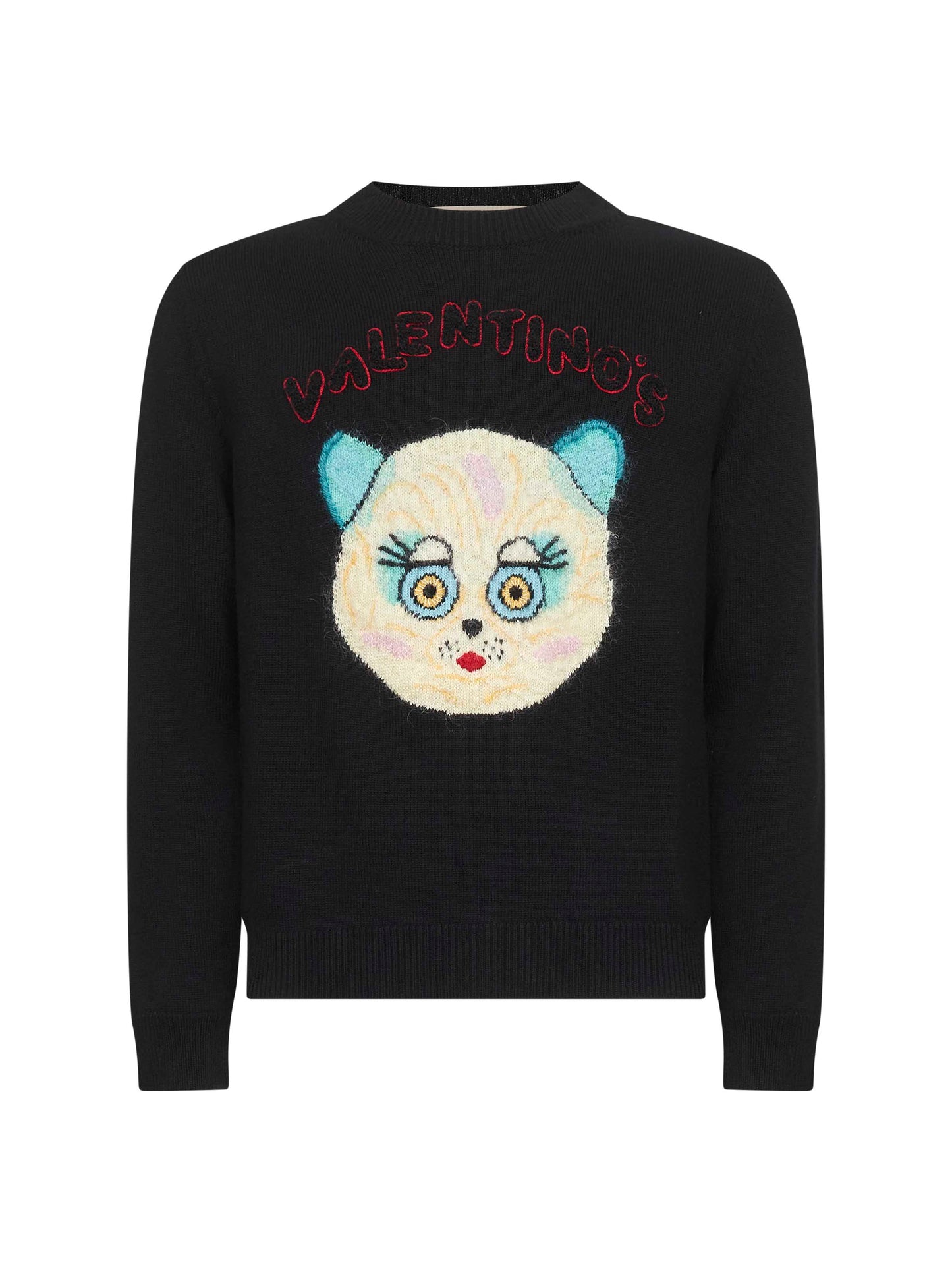 Maglia nera con ricamo Le Chat De La Maison