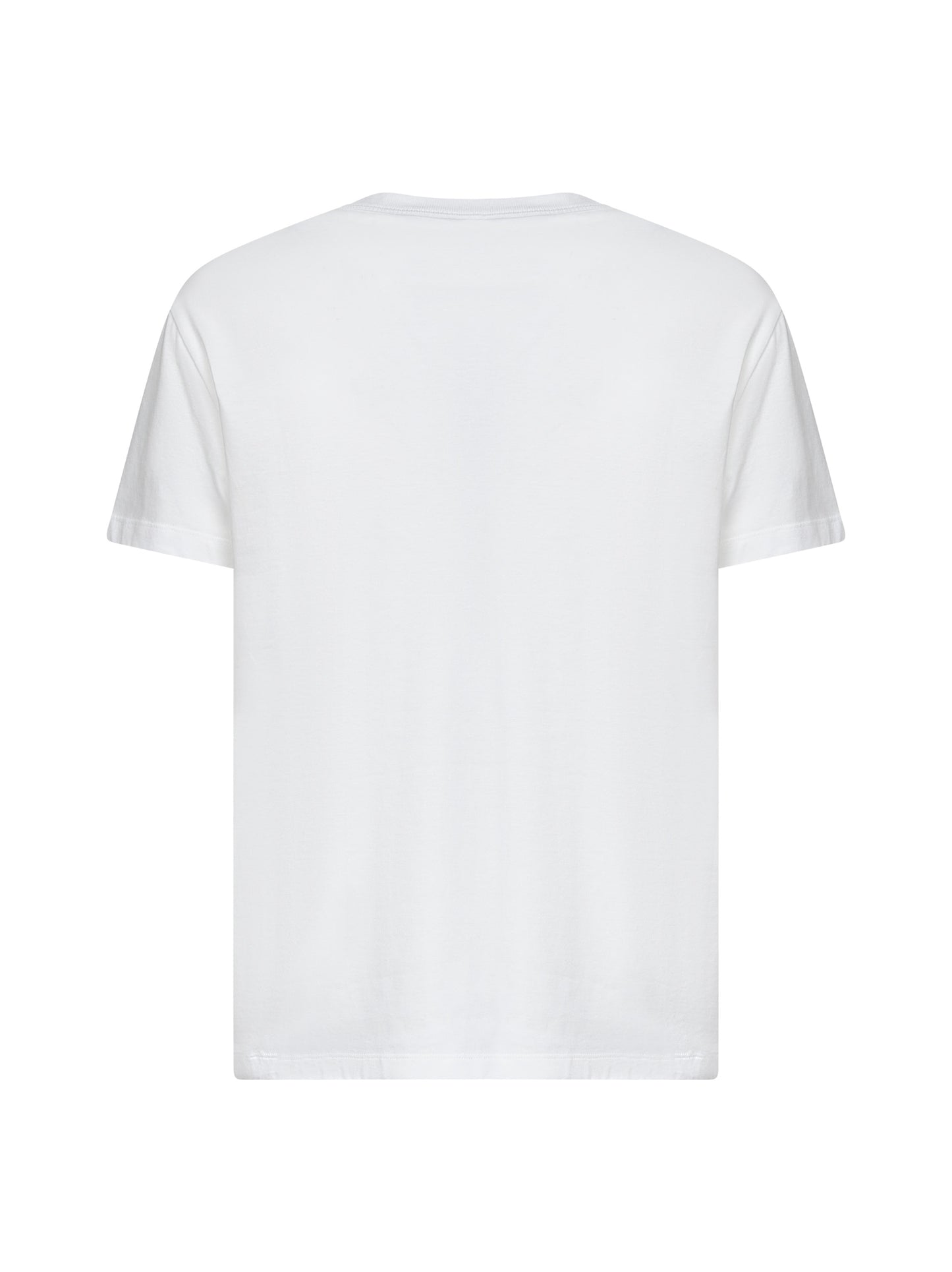 T-Shirt in cotone bianco con ricamo VG