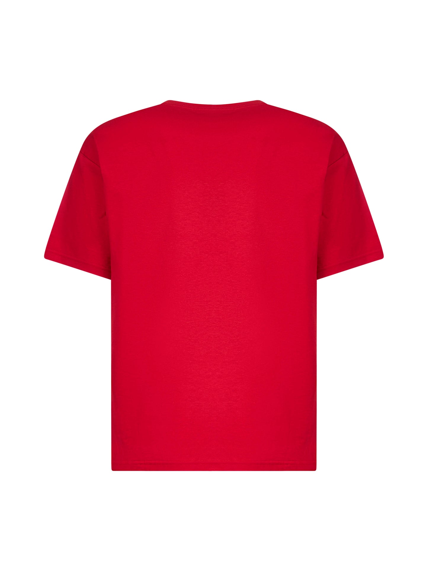 Red cotton Le Chat De La Maison print T-Shirt