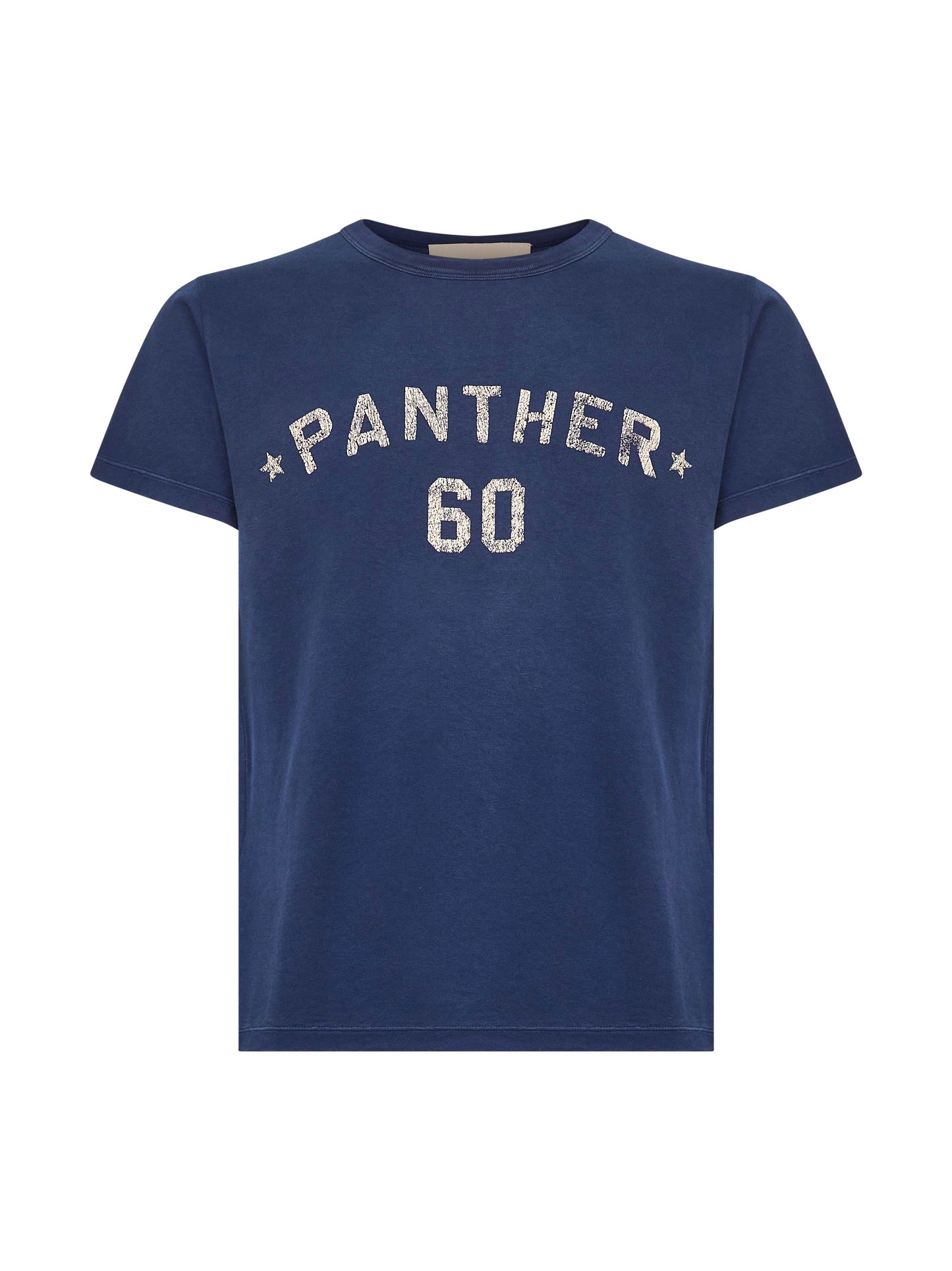T-Shirt Valentino in cotone blu con stampa e patch