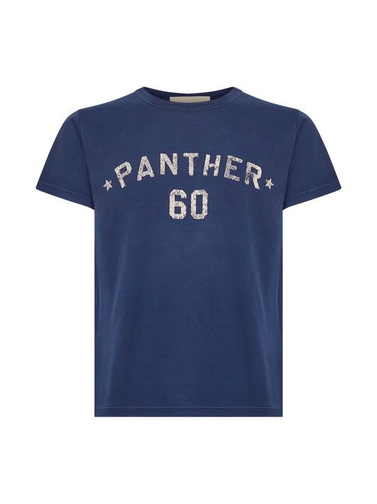 Blue cotton Valentino T-shirt with print and patch
