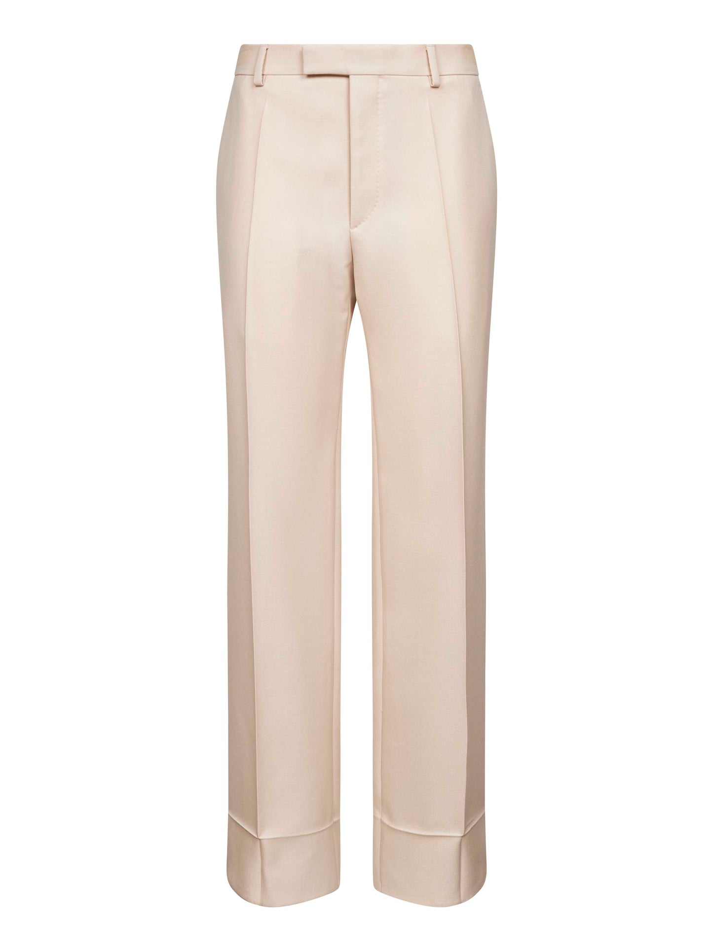 Pantalone Valentino in gabardina di lana panna