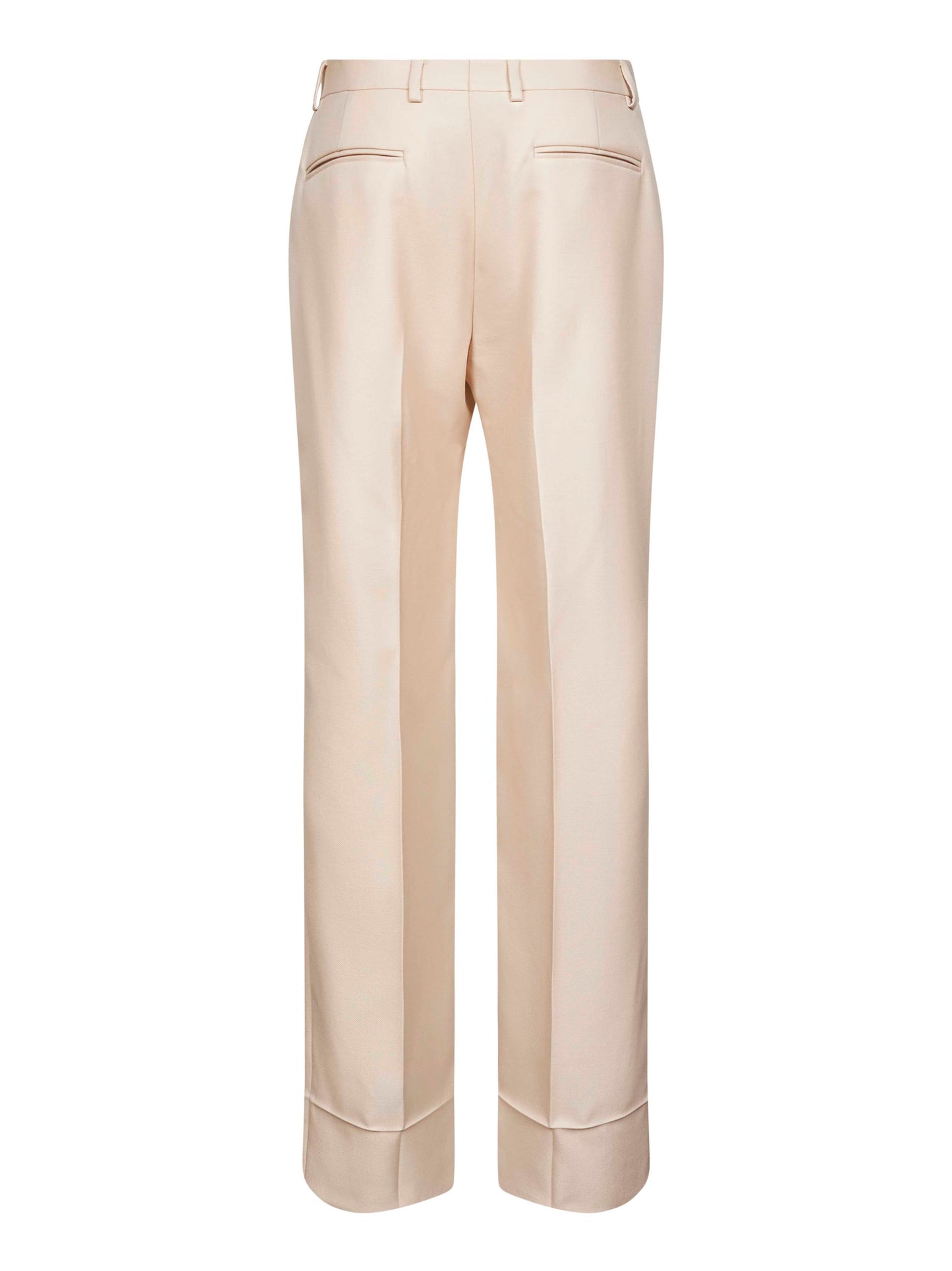 Pantalone Valentino in gabardina di lana panna