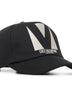 Black cotton Chez Valentino baseball cap