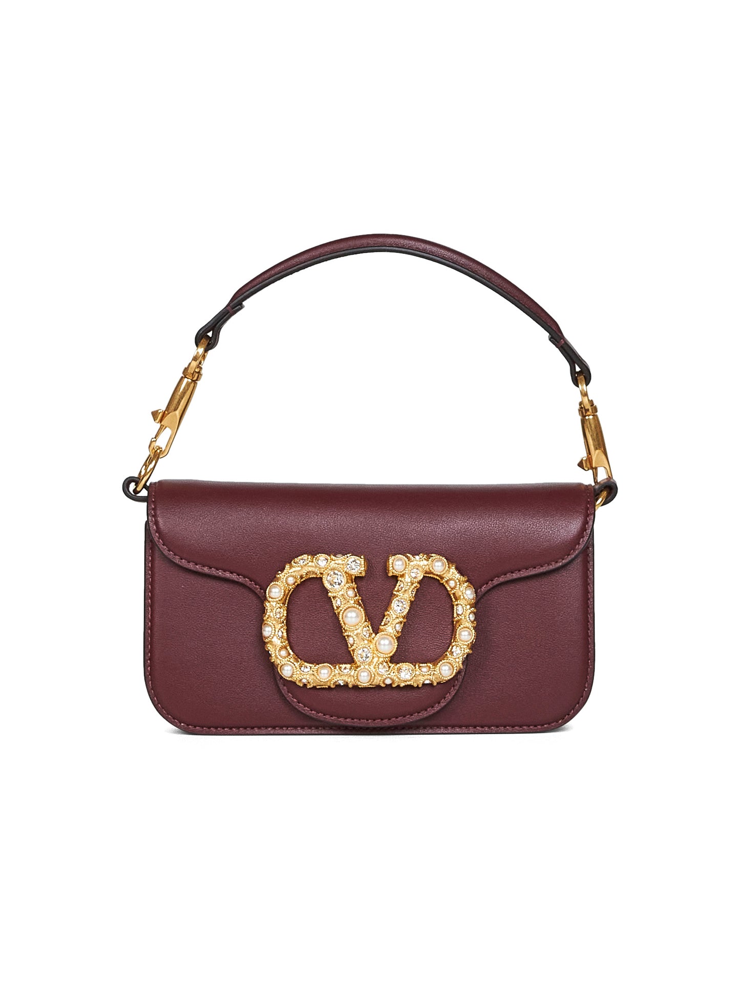 Borsa a spalla piccola Locò bordeaux