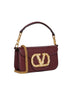 Borsa a spalla piccola Locò bordeaux