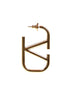 Orecchini VLogo Signature in metallo oro