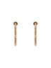 Metal and crystal VLogo Signature earrings