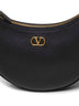 Black Vlogo Signature mini hobo bag