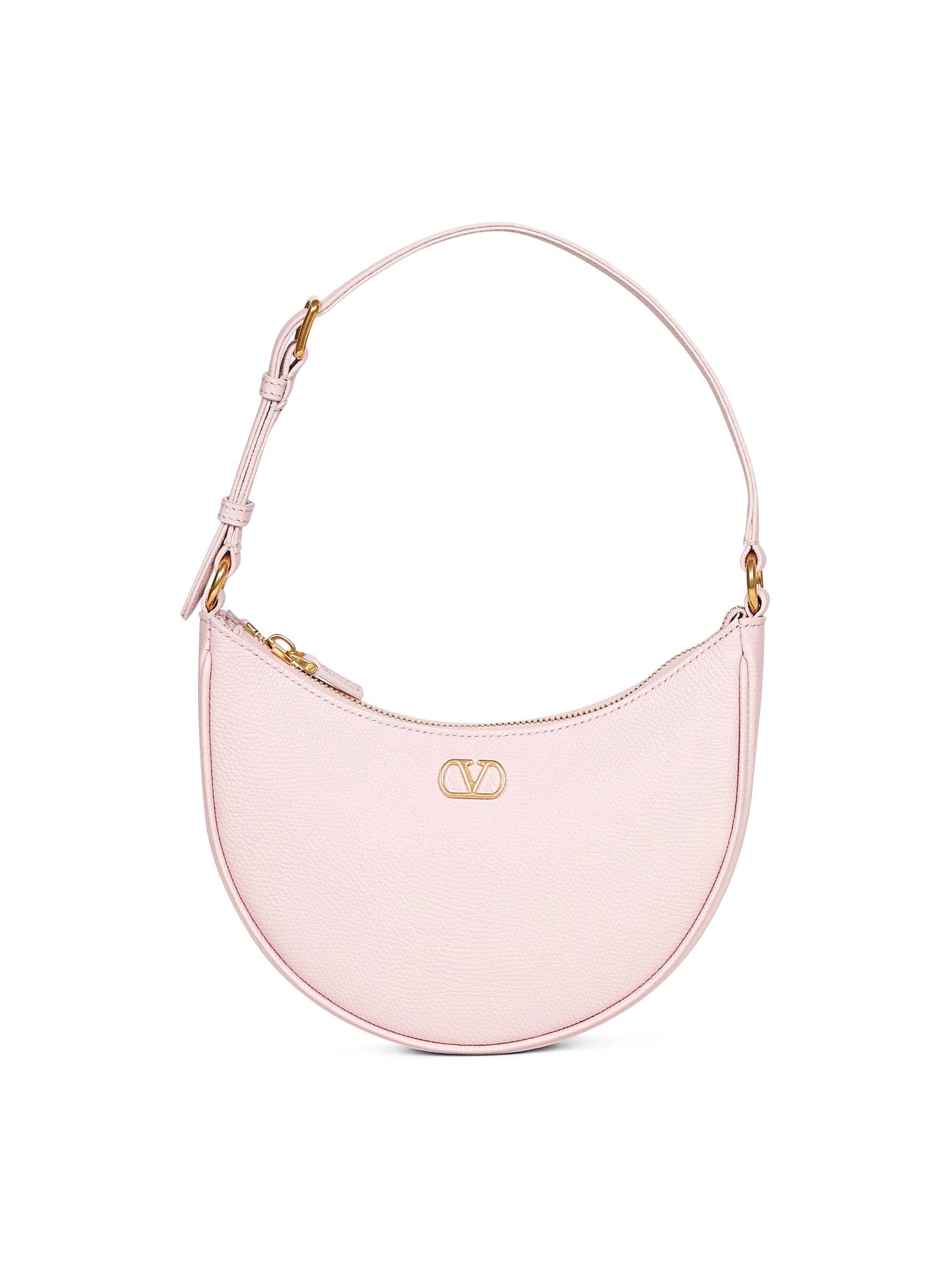 Rose quartz Vlogo Signature mini hobo bag