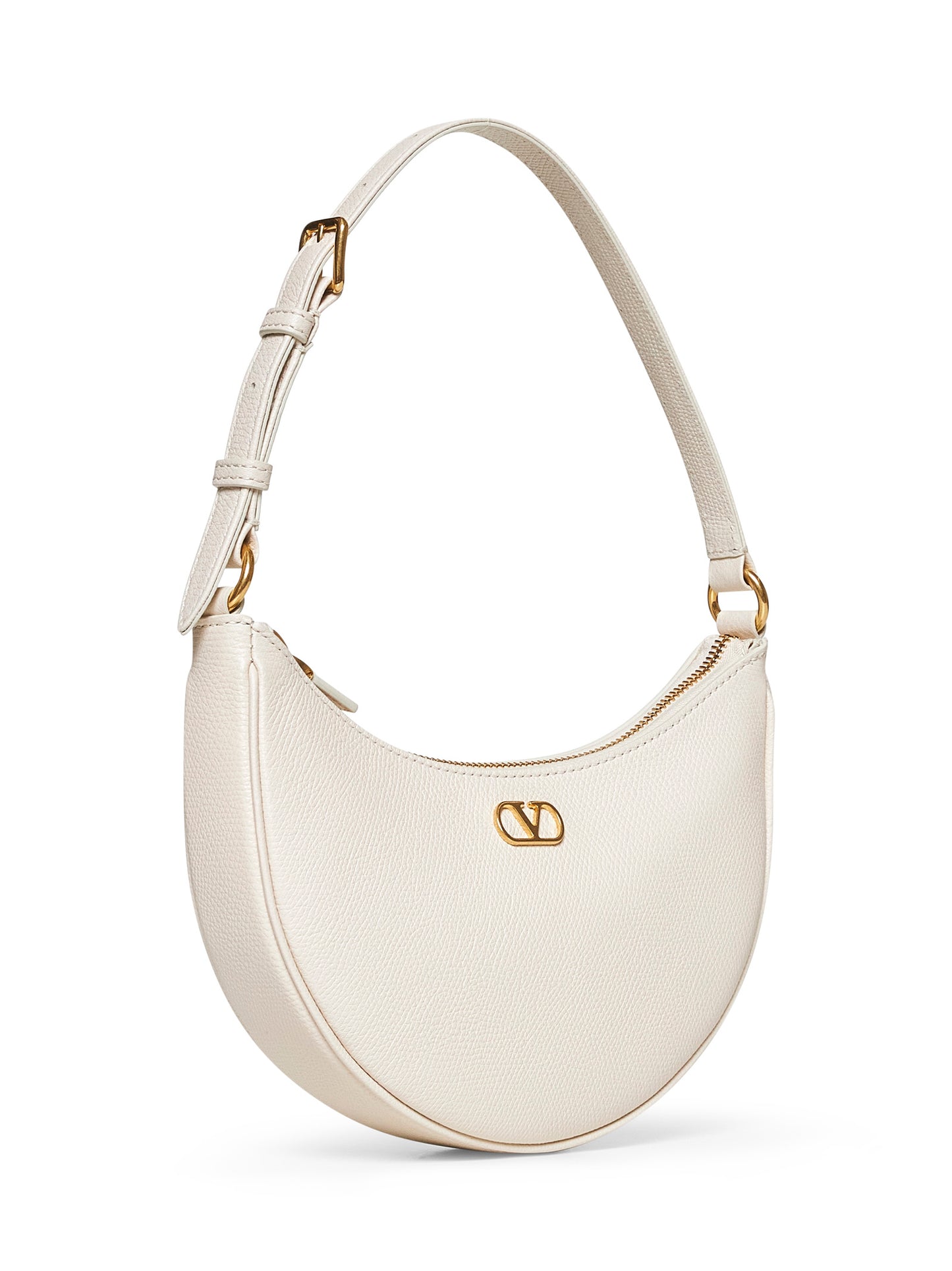 Mini borsa hobo Vlogo Signature avorio