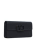 VLogo Signature leather wallet on chain