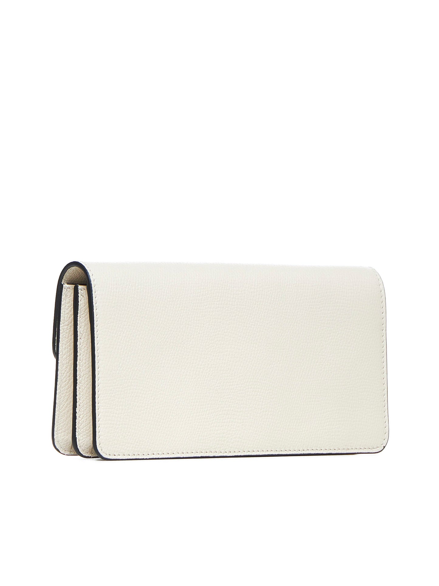 VLogo Signature leather wallet on chain