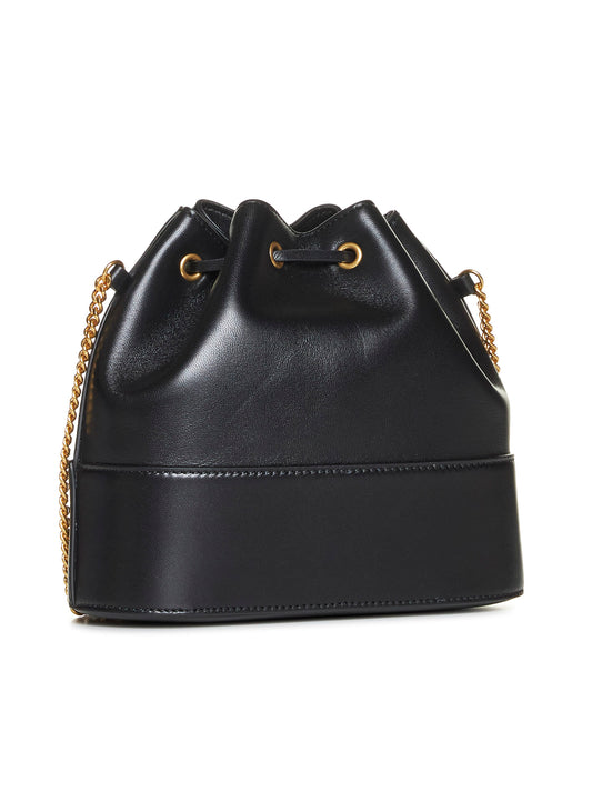 VLogo Signature leather pouch bag