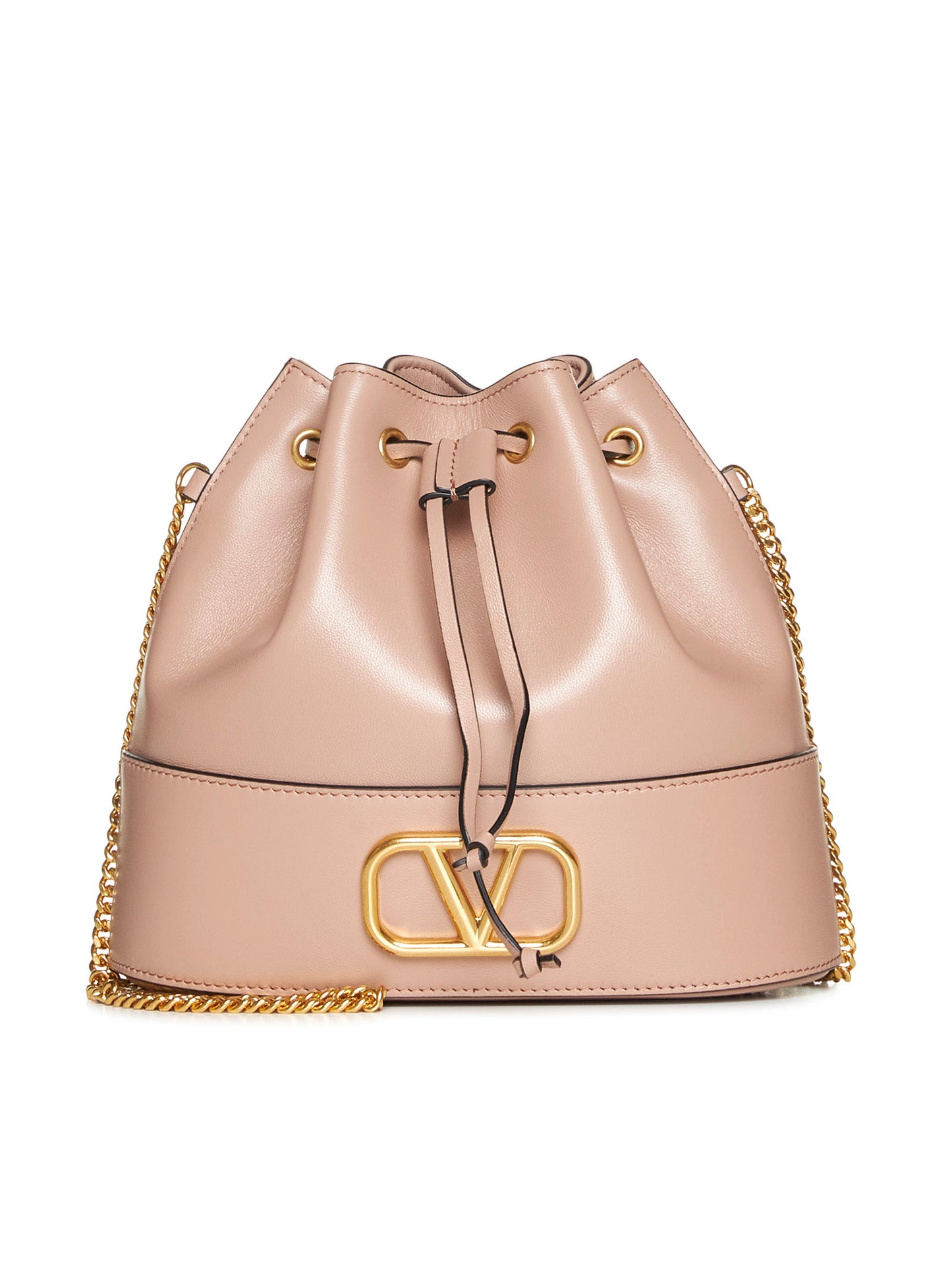 VLogo Signature leather pouch bag