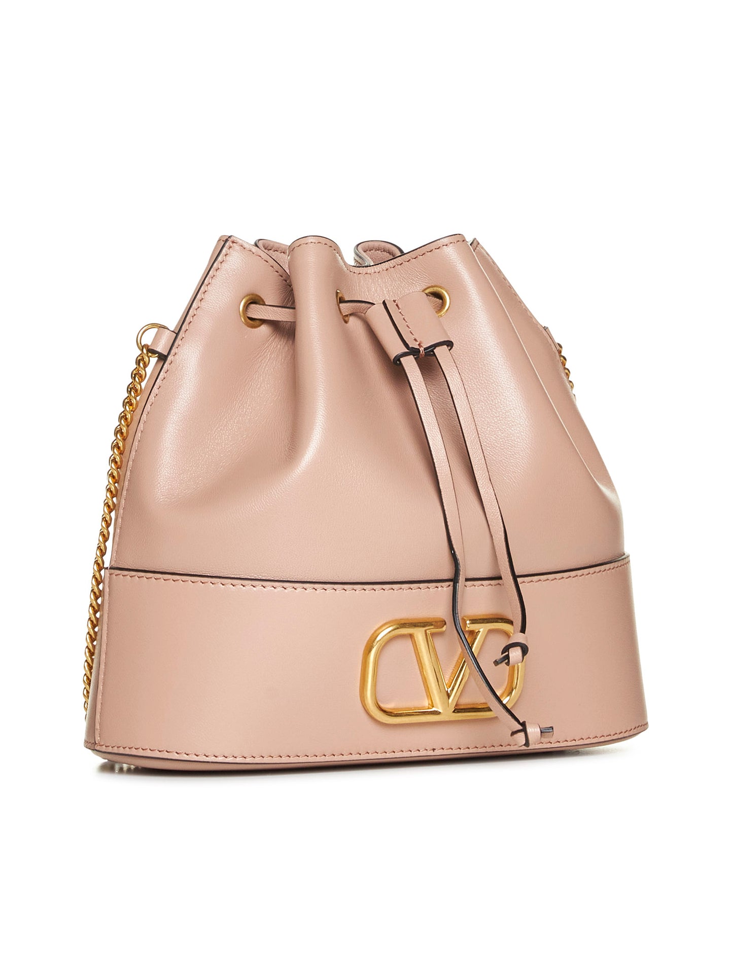 VLogo Signature leather pouch bag
