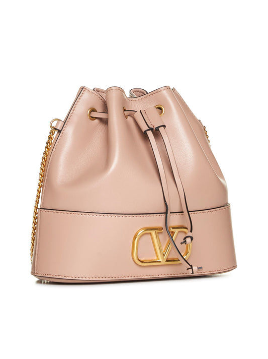VLogo Signature leather pouch bag