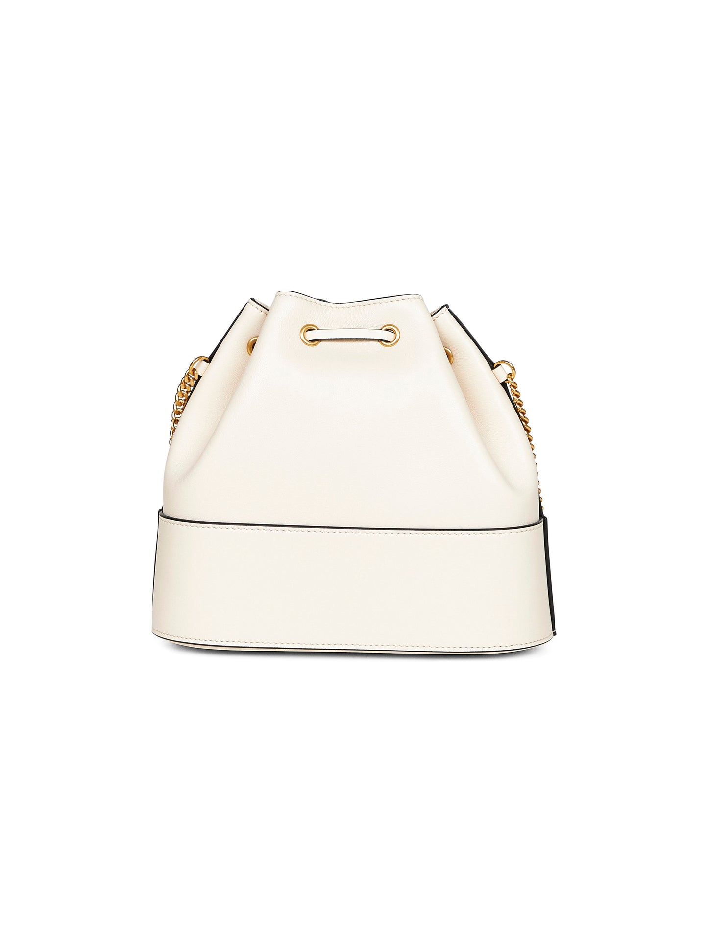 Light ivory VLogo Signature mini bucket bag