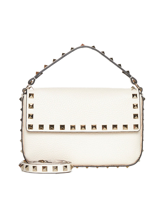 Rockstud leather pouch bag