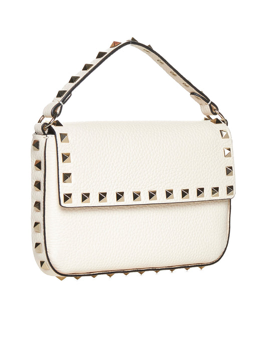Rockstud leather pouch bag