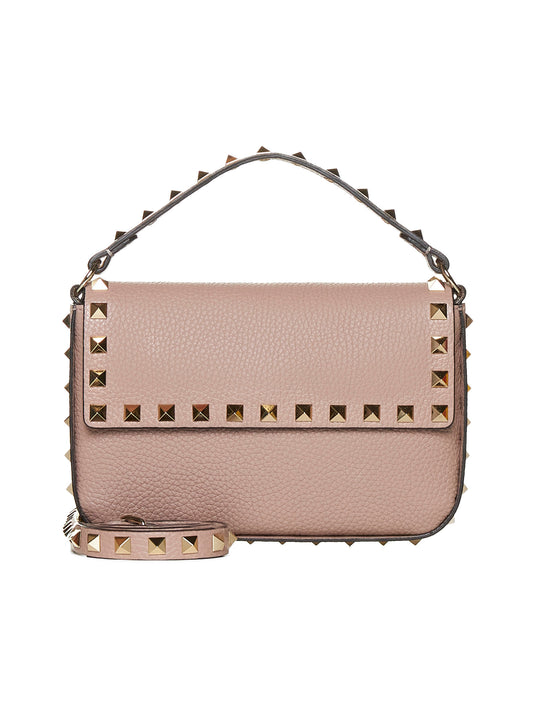 Rockstud leather pouch bag