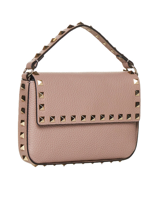 Rockstud leather pouch bag