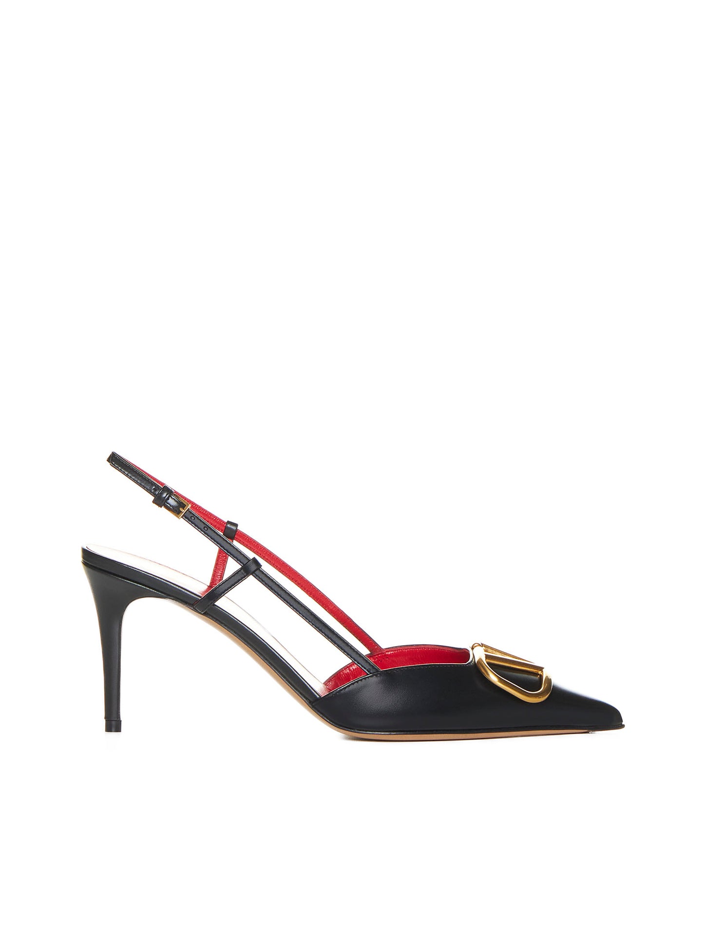 Decollete con cinturino in pelle