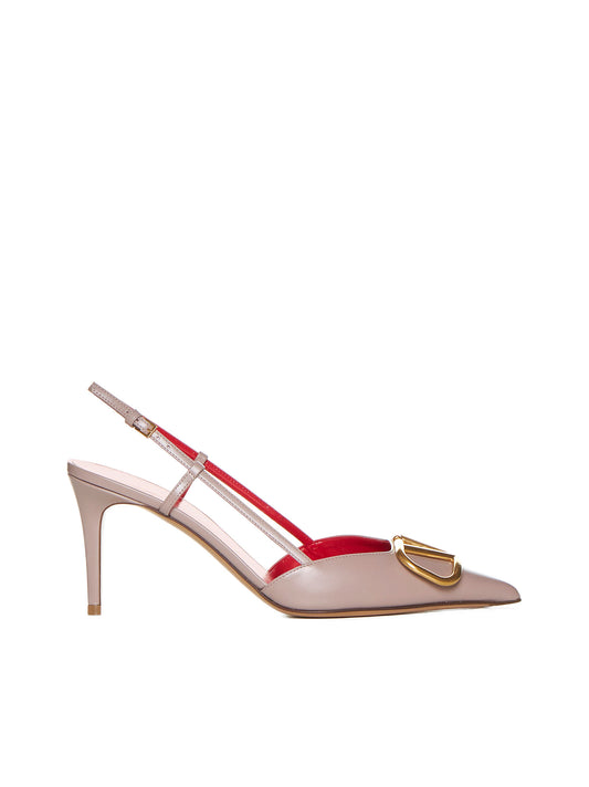 Valentino Garavani VLogo Signature leather slingback