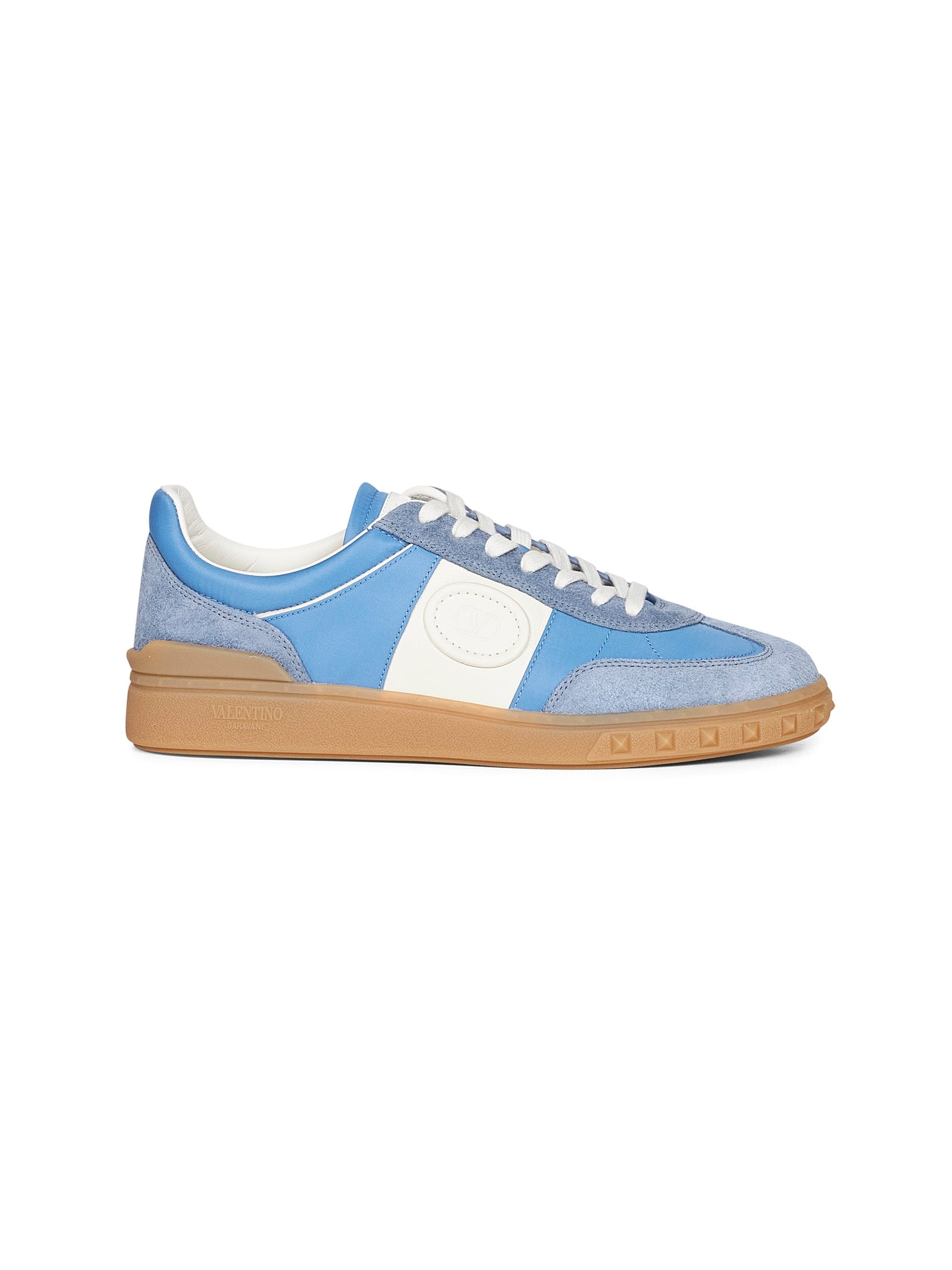 Light blue suede and nylon Upvillage sneakers