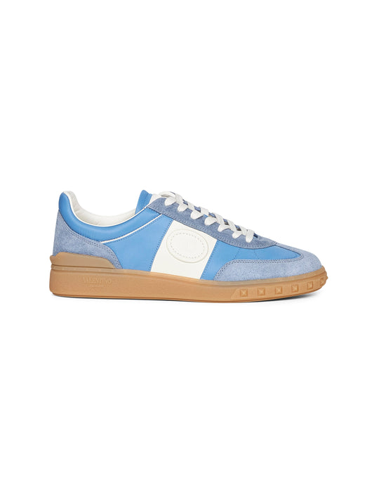 Light blue suede and nylon Upvillage sneakers