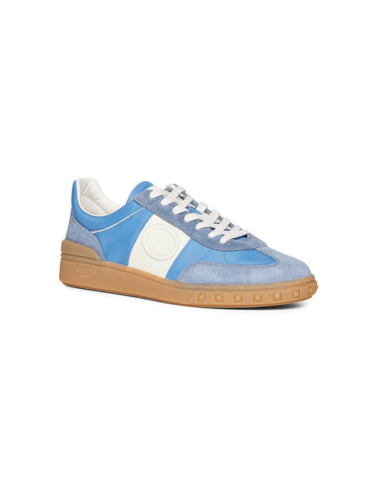 Light blue suede and nylon Upvillage sneakers