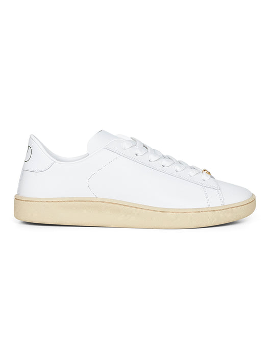 White nappa calfskin Royco sneakers
