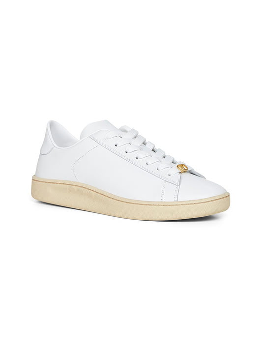 White nappa calfskin Royco sneakers