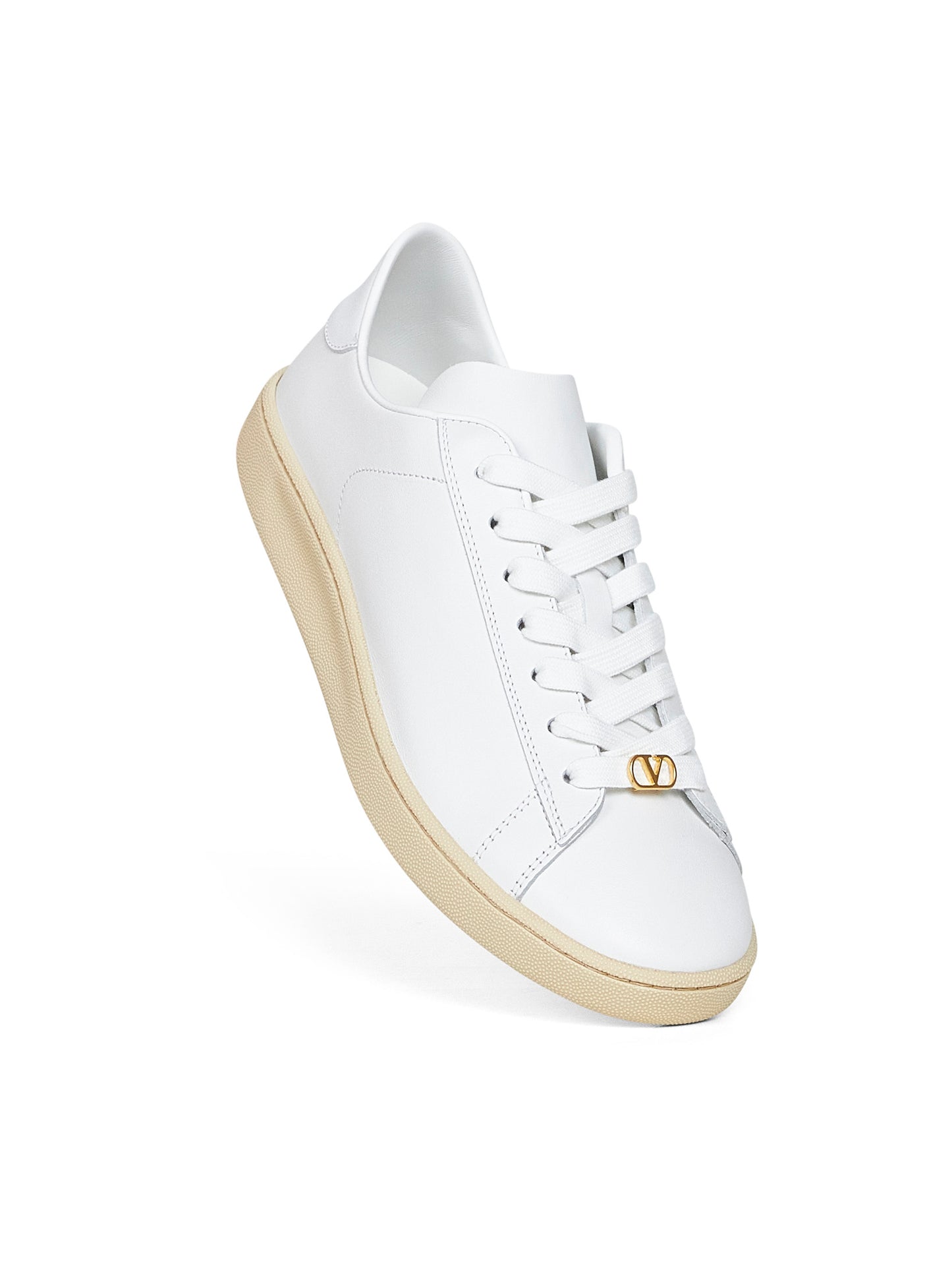Sneakers Royco in vitello nappato bianco