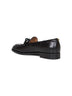 Black shiny calfskin leather Bowshire loafers