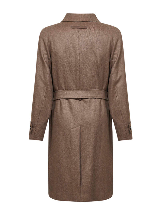 Brown Oasi Cashmere overcoat