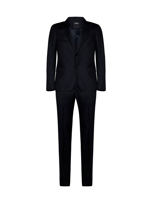 Wool and mohair single-breasted suit