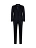 Completo monopetto in lana e mohair