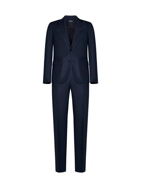 Wool single-breasted blazer