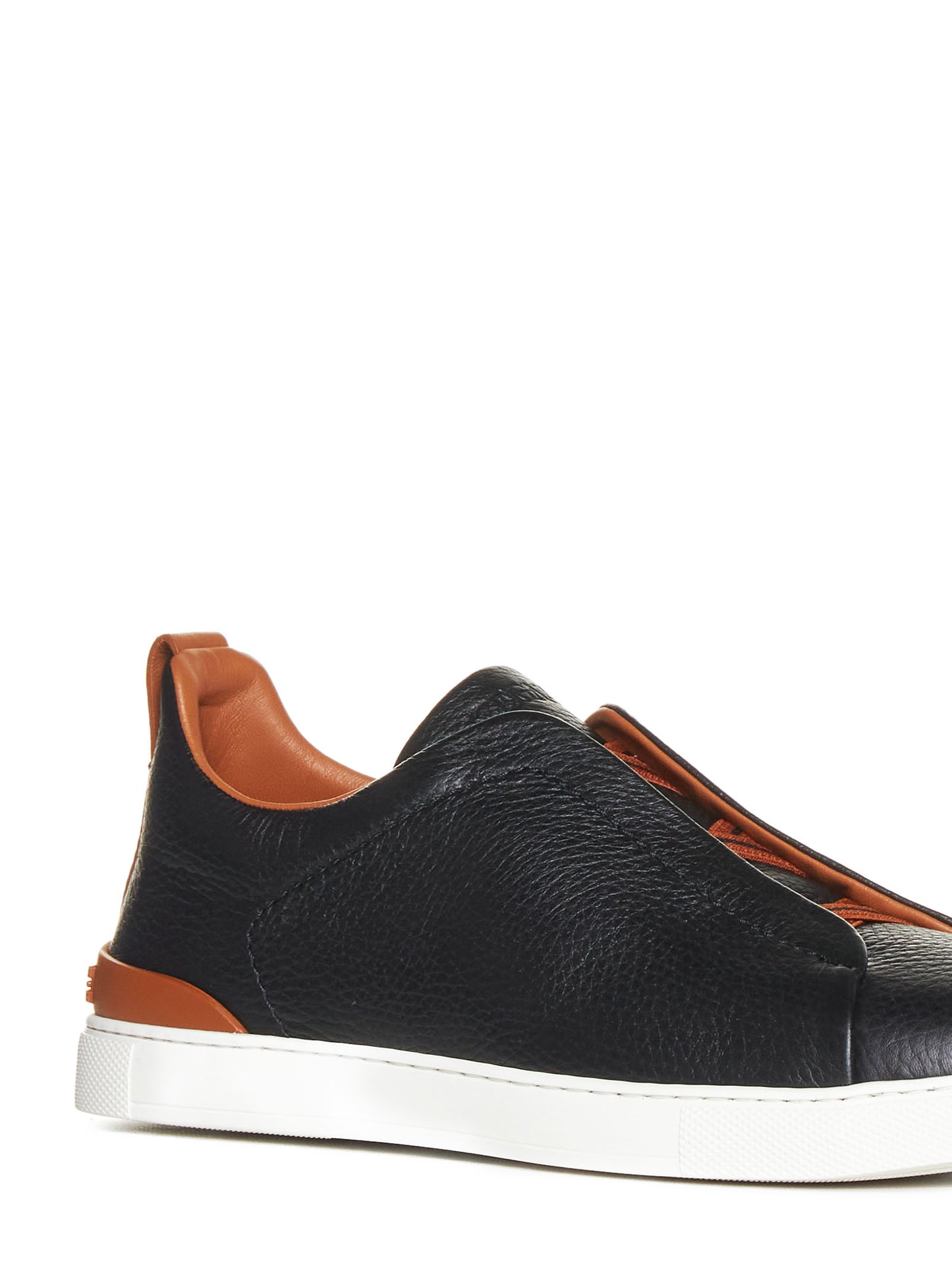 Triple Stitch leather sneakers