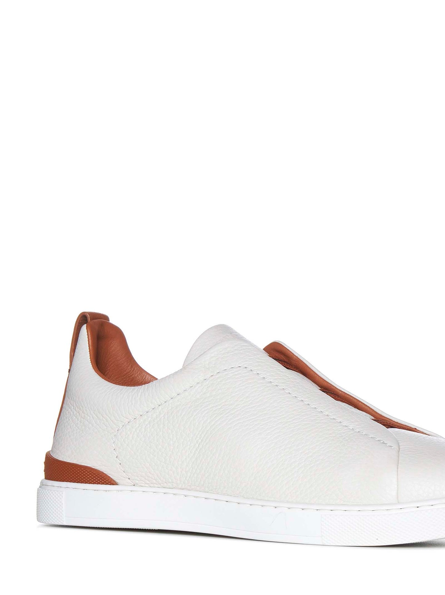 Triple Stitch™ Sneaker in Cream Deer Leather