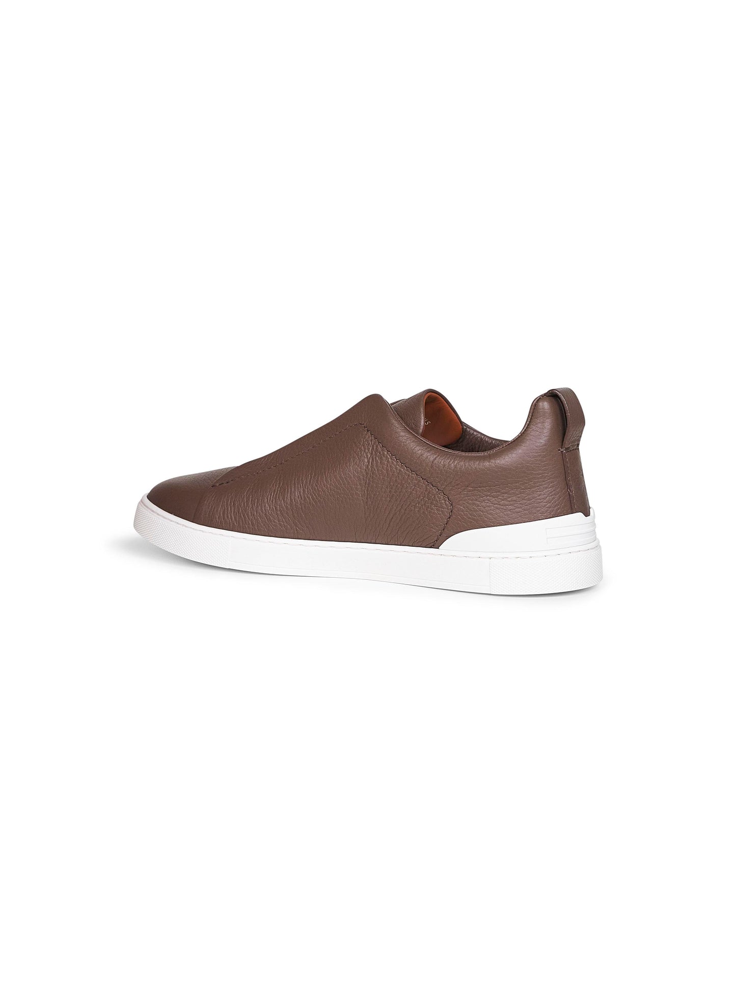 Sneakers Triple Stitch in pelle di cervo marrone