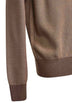 Brown Cashseta zip-up cardigan