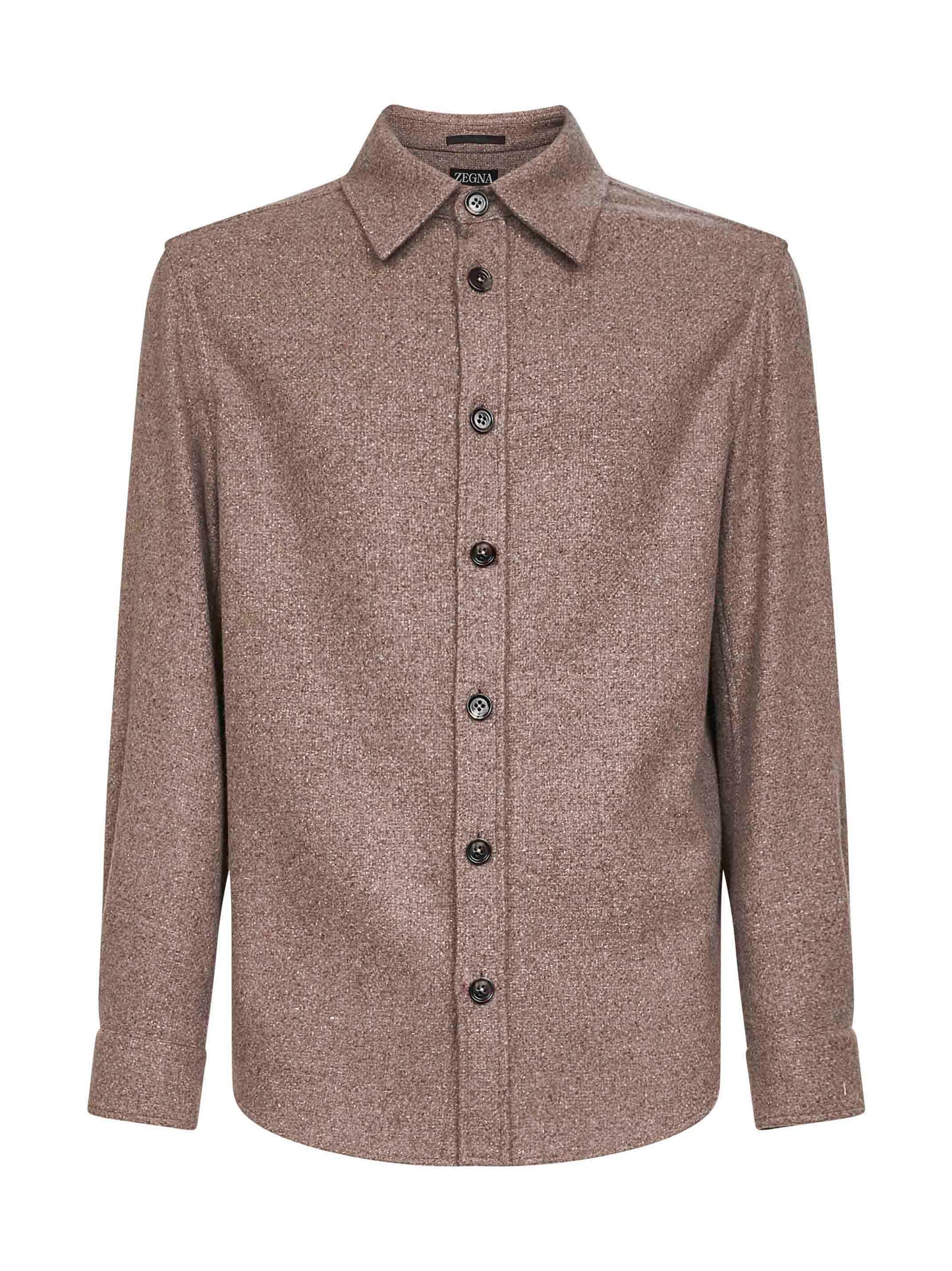 Overshirt in Cashmere e Seta marrone