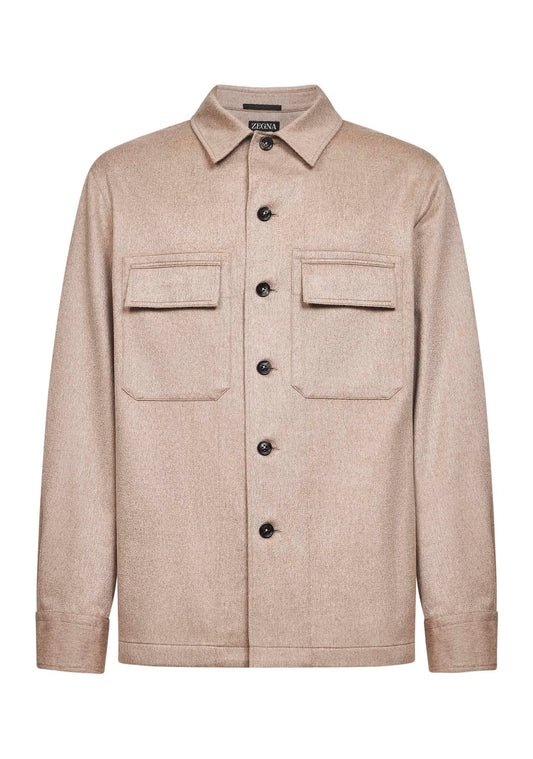 Beige Oasi Cashmere Alba overshirt