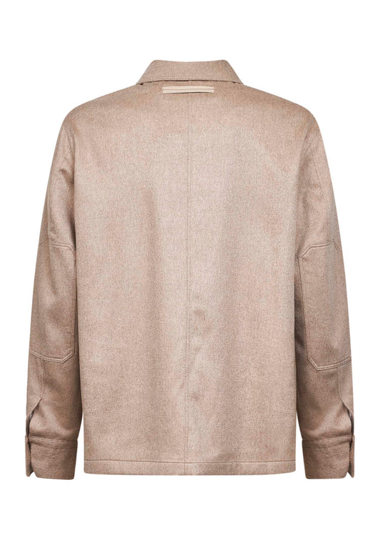 Beige Oasi Cashmere Alba overshirt