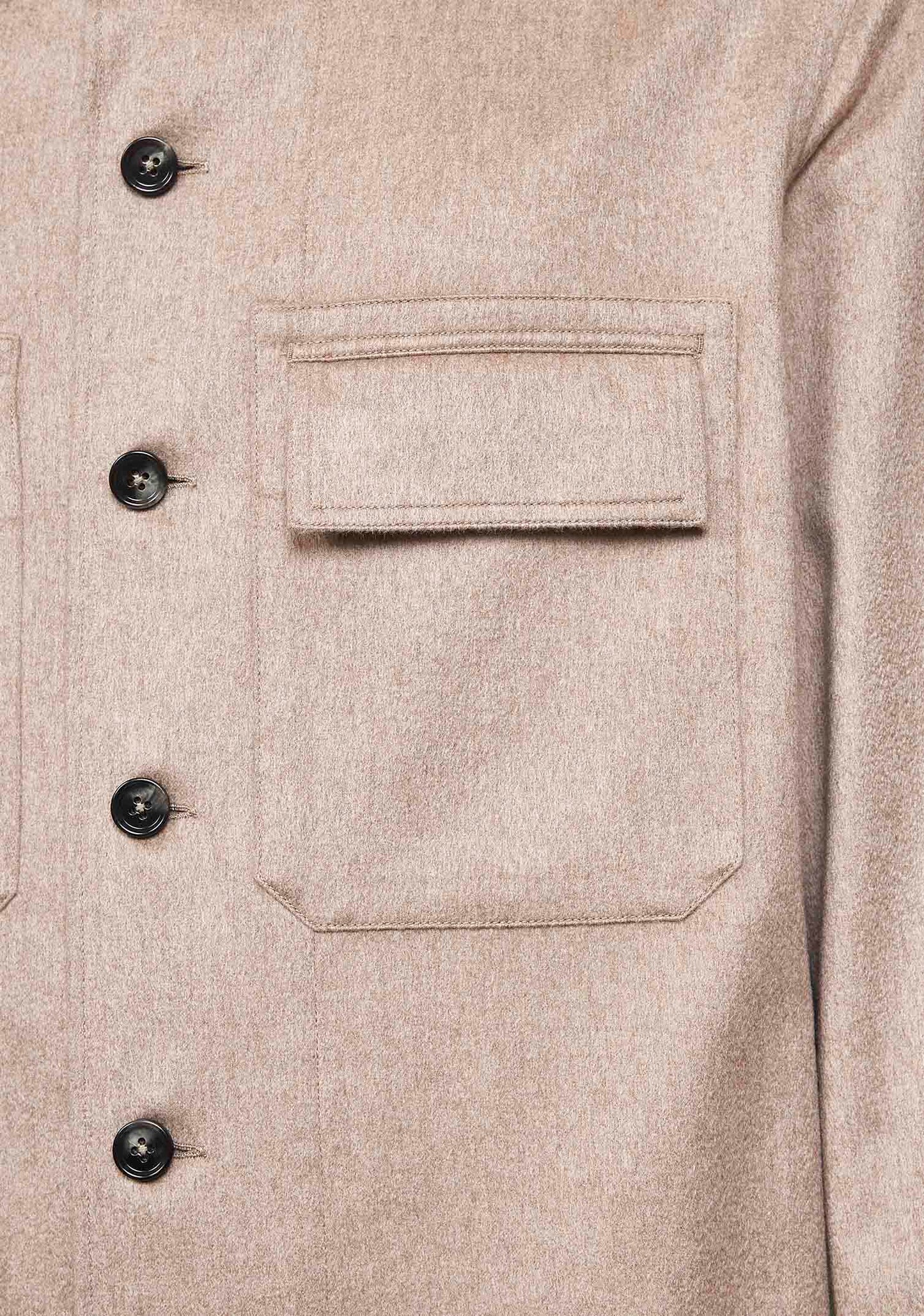 Beige Oasi Cashmere Alba overshirt
