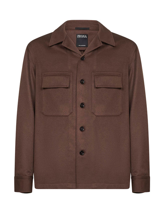 Overshirt Alba in Oasi Cashmere marrone