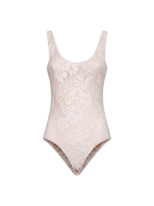 Body in pizzo rosa