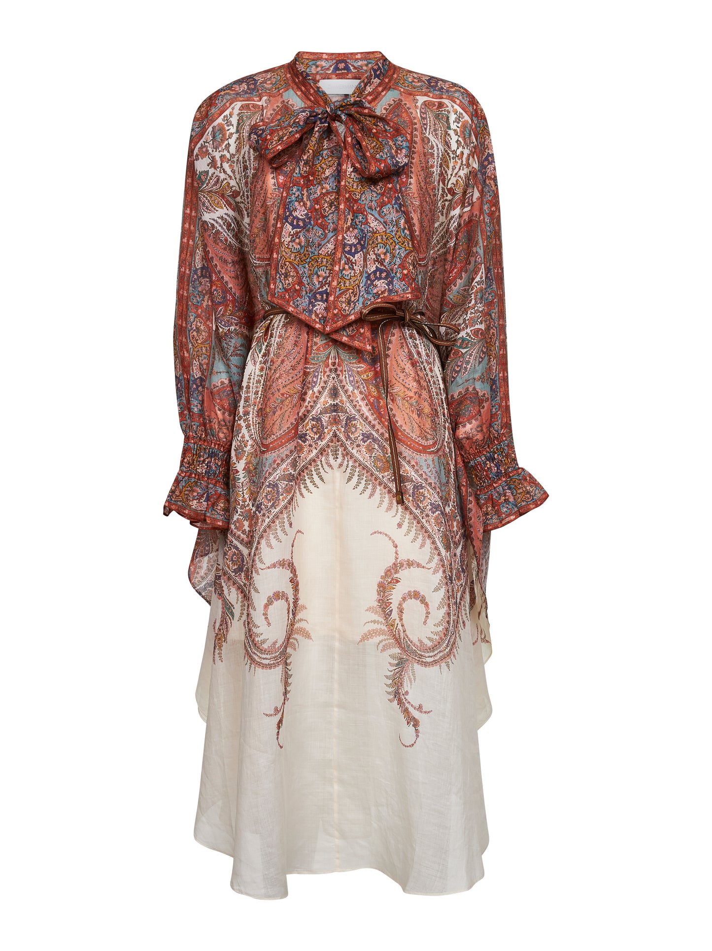 Paisley ramie Rhiannon midi dress